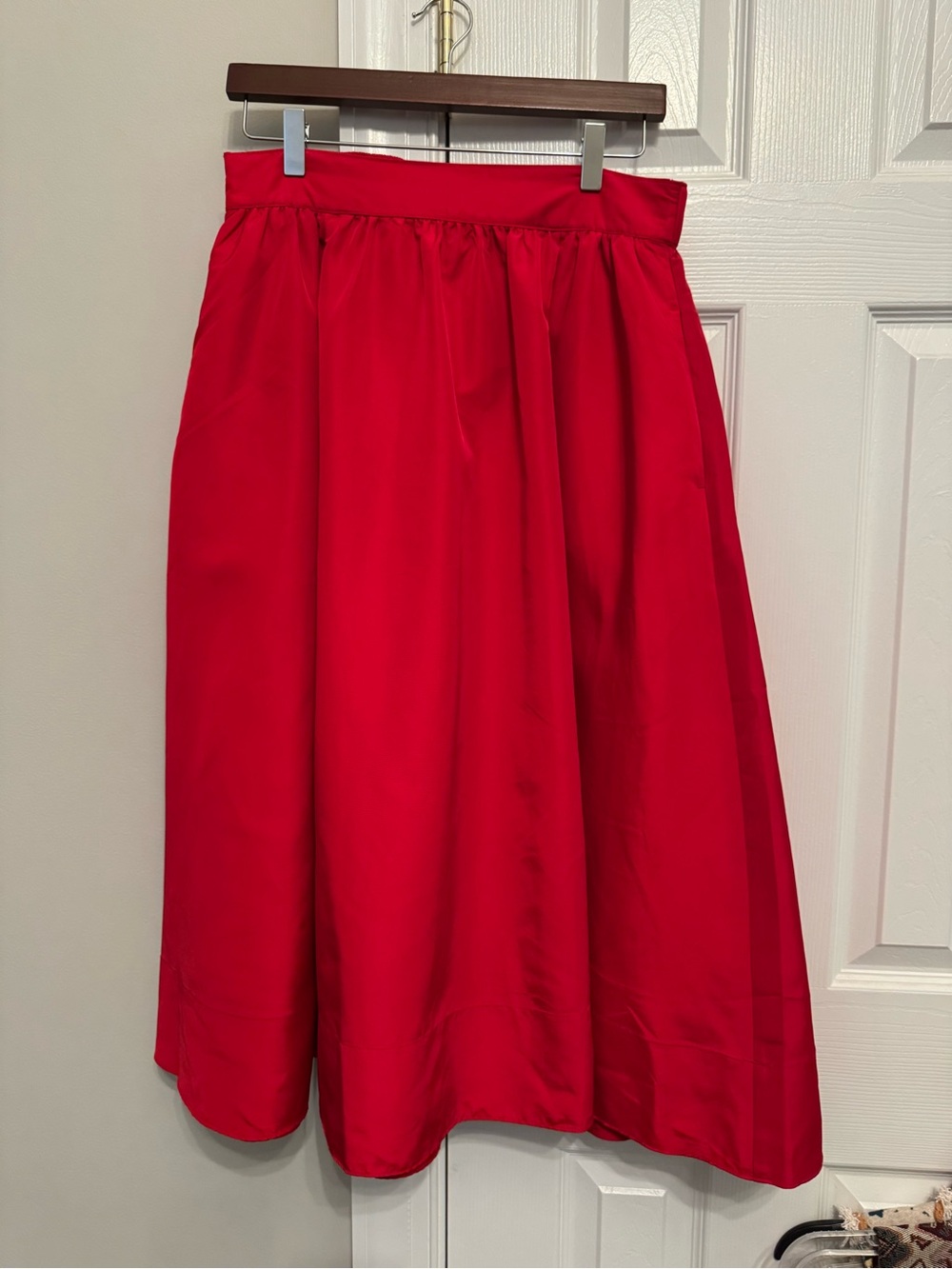 Old Navy Bright Red Full Midi Skirt